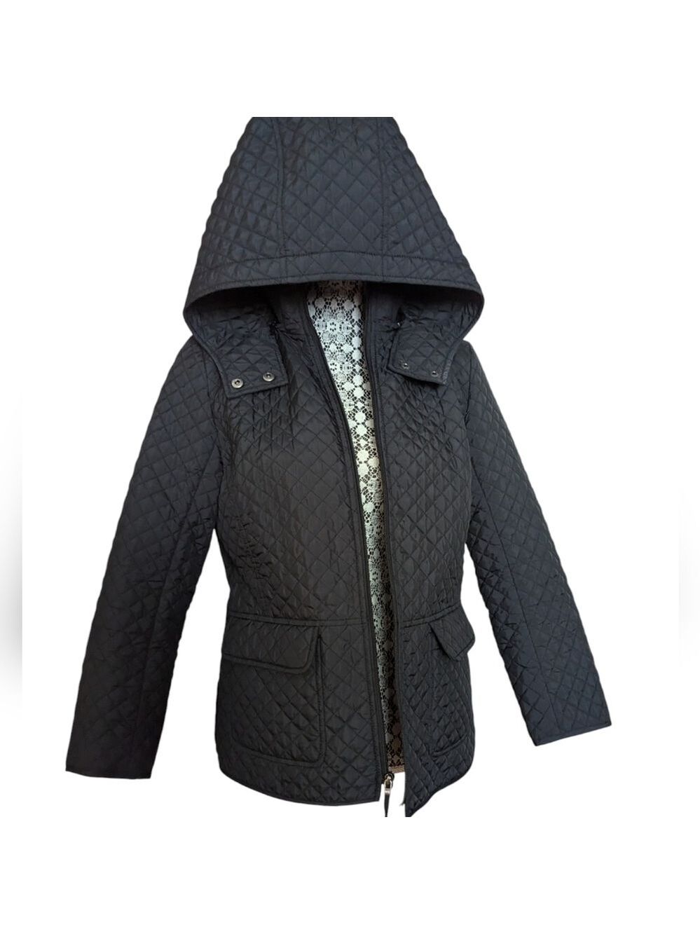 Brooks Brothers Quilted Hoodie Jacket